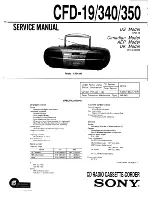 Sony CFD-19 Service Manual preview