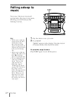 Preview for 22 page of Sony CFD-370 Operating Instructions Manual