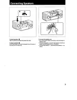 Предварительный просмотр 9 страницы Sony CFD-470 - Boombox With Cd Operating Instructions Manual