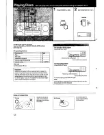 Предварительный просмотр 12 страницы Sony CFD-470 - Boombox With Cd Operating Instructions Manual