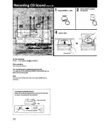 Предварительный просмотр 22 страницы Sony CFD-470 - Boombox With Cd Operating Instructions Manual