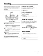 Предварительный просмотр 11 страницы Sony CFD-510 Operating Instrucktions