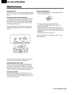 Предварительный просмотр 13 страницы Sony CFD-510 Operating Instrucktions