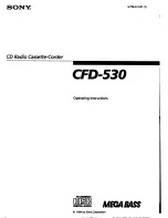 Предварительный просмотр 1 страницы Sony CFD-530 Operating Instructions Manual