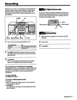 Preview for 15 page of Sony CFD-530 Operating Instructions Manual