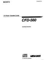 Preview for 1 page of Sony CFD-560 Operating Instructions Manual