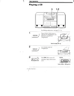 Предварительный просмотр 4 страницы Sony CFD-575 - 3 Piece Cd/radio Cassette Operating Instructions Manual