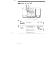 Preview for 6 page of Sony CFD-575 - 3 Piece Cd/radio Cassette Operating Instructions Manual