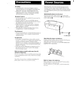 Предварительный просмотр 3 страницы Sony CFD-6 Operating Instructions Manual