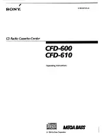 Sony CFD-600 Operating Instructions Manual preview