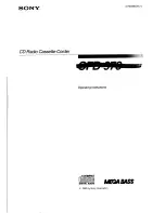 Sony CFD-970 Operating Instructions Manual preview