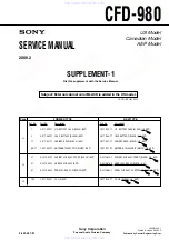 Предварительный просмотр 49 страницы Sony CFD-980 Operating Instructions  (English, Español) Service Manual