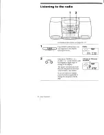 Preview for 6 page of Sony CFD-C1000 - Boombox With Cd Operating Instructions Manual