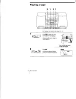 Preview for 8 page of Sony CFD-C1000 - Boombox With Cd Operating Instructions Manual