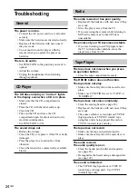 Preview for 24 page of Sony CFD-CD777S MK2 Operating Instructions Manual