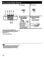 Предварительный просмотр 22 страницы Sony CFD-DW250L Operating Instructions Manual