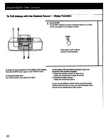 Предварительный просмотр 42 страницы Sony CFD-DW250L Operating Instructions Manual