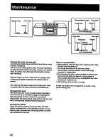 Предварительный просмотр 46 страницы Sony CFD-DW250L Operating Instructions Manual