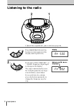 Предварительный просмотр 6 страницы Sony CFD-E55 Operating Instructions  (primary manual) Operating Instructions Manual