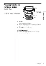 Предварительный просмотр 15 страницы Sony CFD-E55 Operating Instructions  (primary manual) Operating Instructions Manual