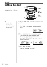 Предварительный просмотр 20 страницы Sony CFD-E55 Operating Instructions  (primary manual) Operating Instructions Manual