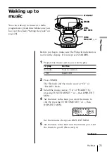 Предварительный просмотр 21 страницы Sony CFD-E55 Operating Instructions  (primary manual) Operating Instructions Manual