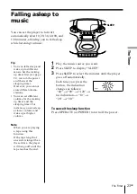 Preview for 23 page of Sony CFD-E55L Operating Instructions Manual