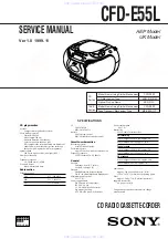 Sony CFD-E55L Service Manual preview