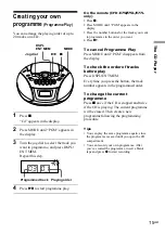 Preview for 15 page of Sony CFD-E75 Marketing Operating Instructions Manual