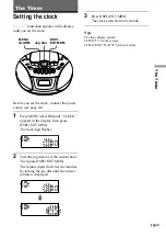 Preview for 19 page of Sony CFD-E75 Marketing Operating Instructions Manual