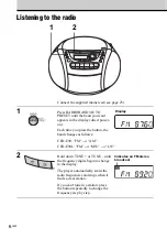 Предварительный просмотр 6 страницы Sony CFD-E90L Operating Instructions Manual