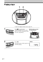 Предварительный просмотр 8 страницы Sony CFD-E90L Operating Instructions Manual