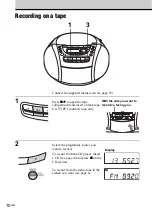 Предварительный просмотр 10 страницы Sony CFD-E90L Operating Instructions Manual