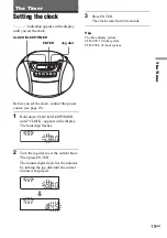 Предварительный просмотр 19 страницы Sony CFD-E90L Operating Instructions Manual