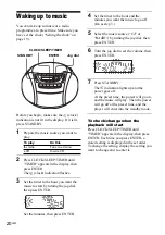 Предварительный просмотр 20 страницы Sony CFD-E90L Operating Instructions Manual