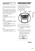 Предварительный просмотр 21 страницы Sony CFD-E90L Operating Instructions Manual