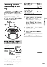 Предварительный просмотр 25 страницы Sony CFD-E90L Operating Instructions Manual