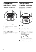 Предварительный просмотр 14 страницы Sony CFD-E95 - Cd Radio Cassette-corder Operating Instructions Manual