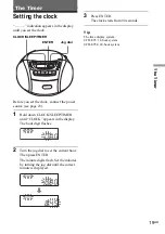 Preview for 19 page of Sony CFD-E95 - Cd Radio Cassette-corder Operating Instructions Manual