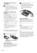 Preview for 24 page of Sony CFD-E95 - Cd Radio Cassette-corder Operating Instructions Manual