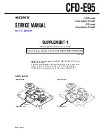 Предварительный просмотр 61 страницы Sony CFD-E95 - Cd Radio Cassette-corder Service Manual