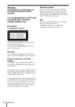 Preview for 2 page of Sony CFD-G30 - Cd Radio Cassette-corder Operating Instructions Manual