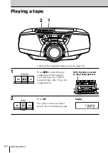 Preview for 8 page of Sony CFD-G30 - Cd Radio Cassette-corder Operating Instructions Manual