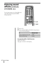 Preview for 18 page of Sony CFD-G30 - Cd Radio Cassette-corder Operating Instructions Manual