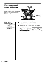 Preview for 20 page of Sony CFD-G30 - Cd Radio Cassette-corder Operating Instructions Manual