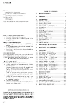 Preview for 2 page of Sony CFD G505 - Xplod Boombox Service Manual