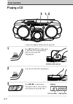 Предварительный просмотр 4 страницы Sony CFD-G70 - Cd Radio Cassette-corder Operating Instructions Manual