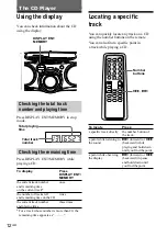 Предварительный просмотр 12 страницы Sony CFD-G70 - Cd Radio Cassette-corder Operating Instructions Manual