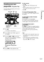 Предварительный просмотр 15 страницы Sony CFD-G70 - Cd Radio Cassette-corder Operating Instructions Manual