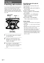 Предварительный просмотр 16 страницы Sony CFD-G70 - Cd Radio Cassette-corder Operating Instructions Manual